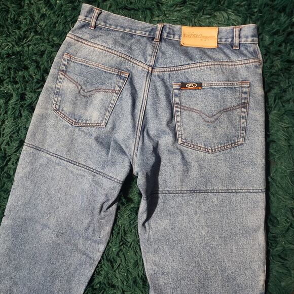 Vintage Fieldsheer Carpenter Jeans Light Wash Double Knee Workwear 36x34 - Picture 6 of 7